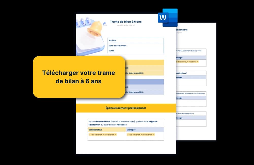 trame bilan à 6 ans