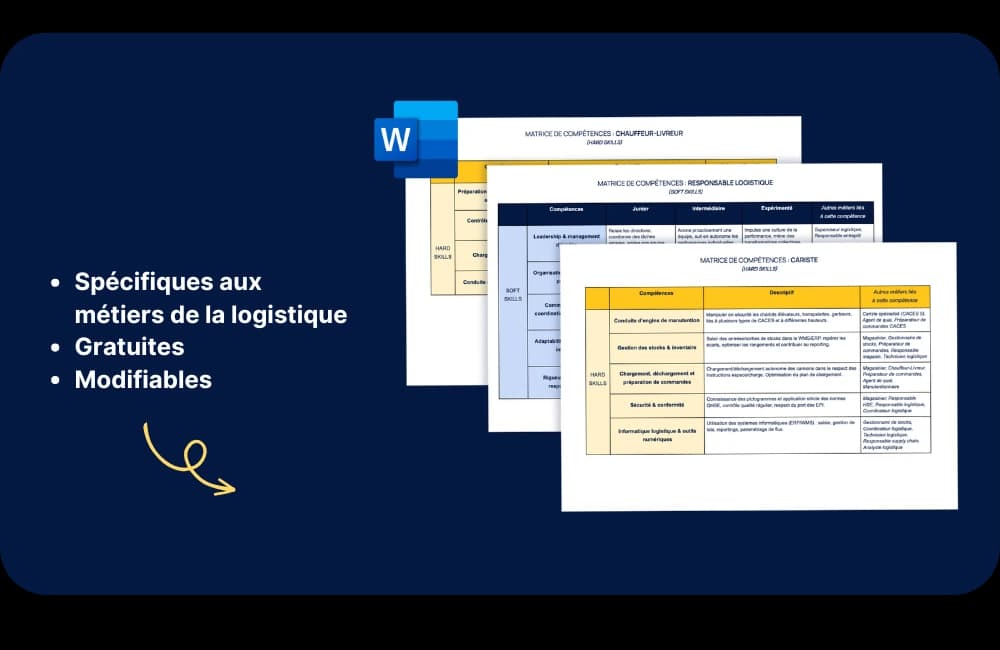 matrices de compétences logistique