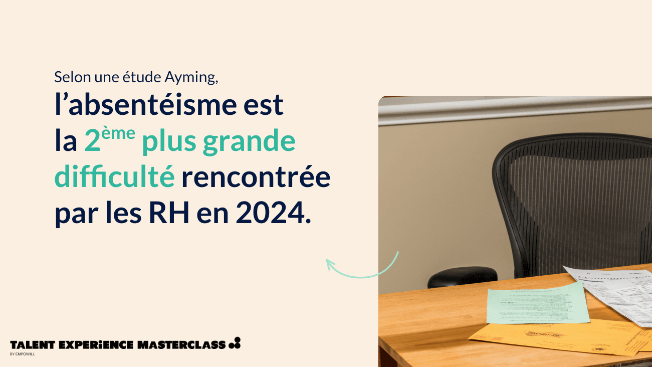 absenteisme 2e plus grande difficulté rh