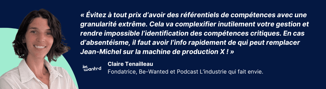 stop a la granularite extreme des référentiels de compétences