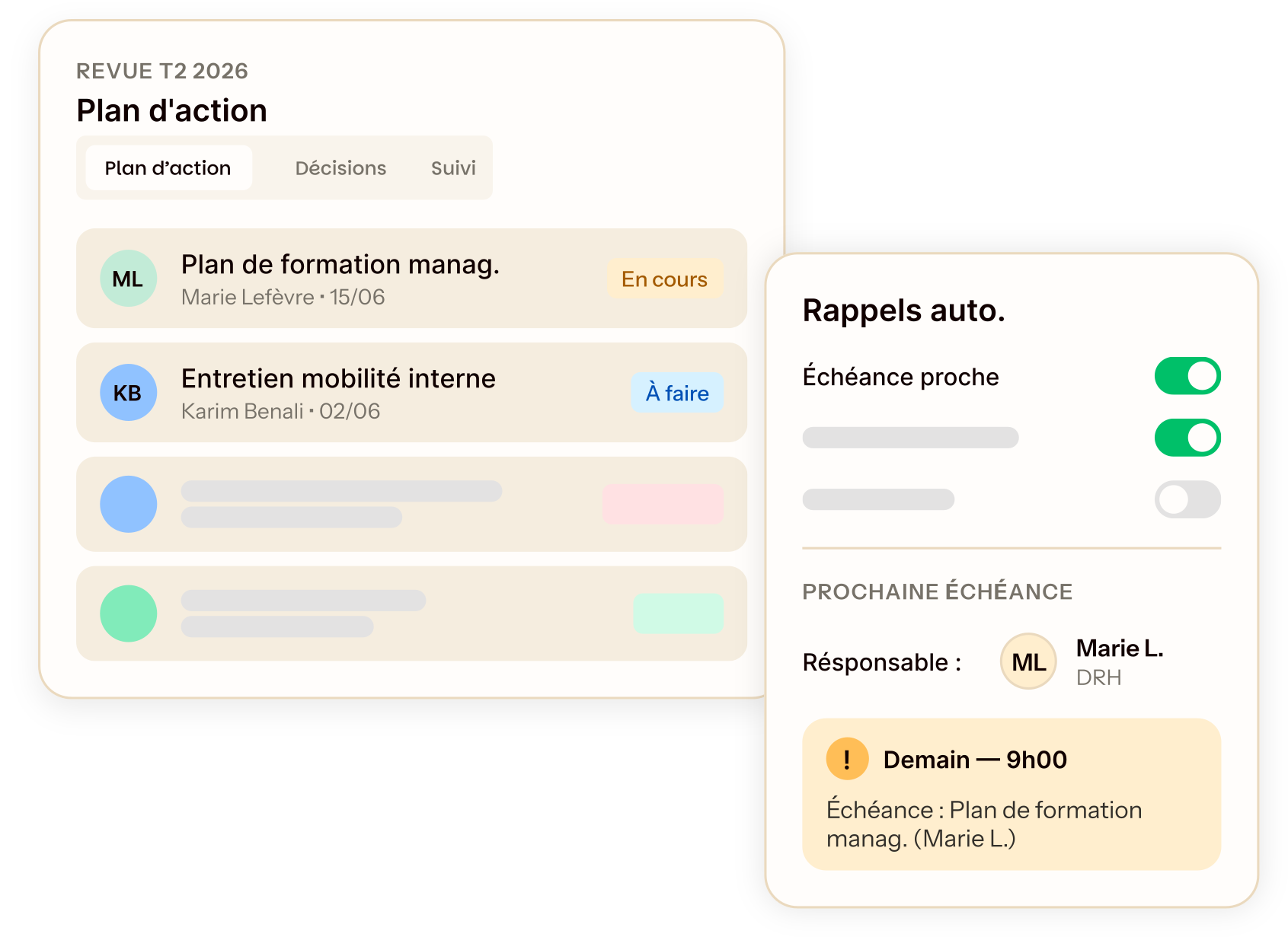 Pilotage facilité de votre plan d’action