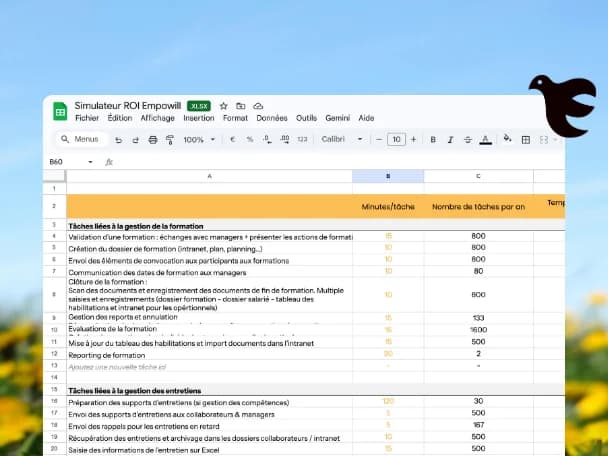 Simulateur ROI d'un outil de gestion de carrière