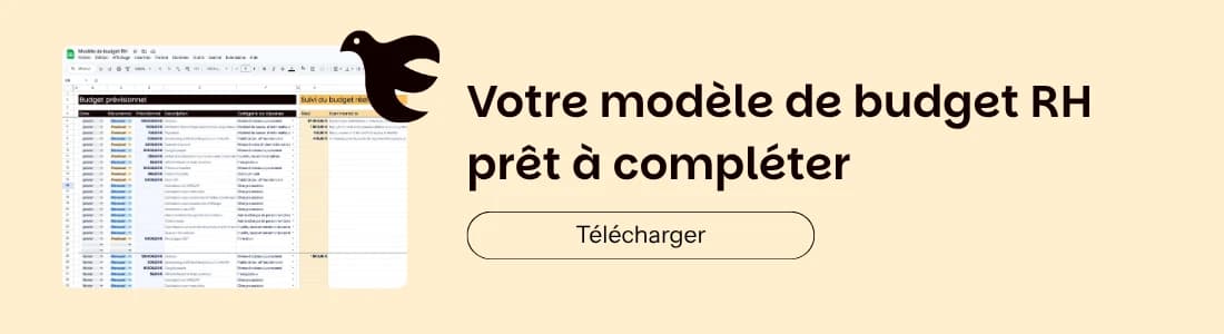 modèle de budget rh à télécharger gratuitement