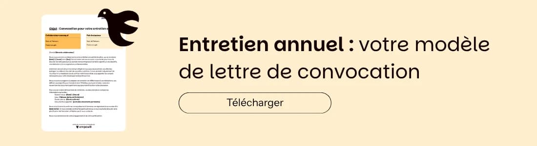 modèle de lettre de convocation à l'entretien annuel