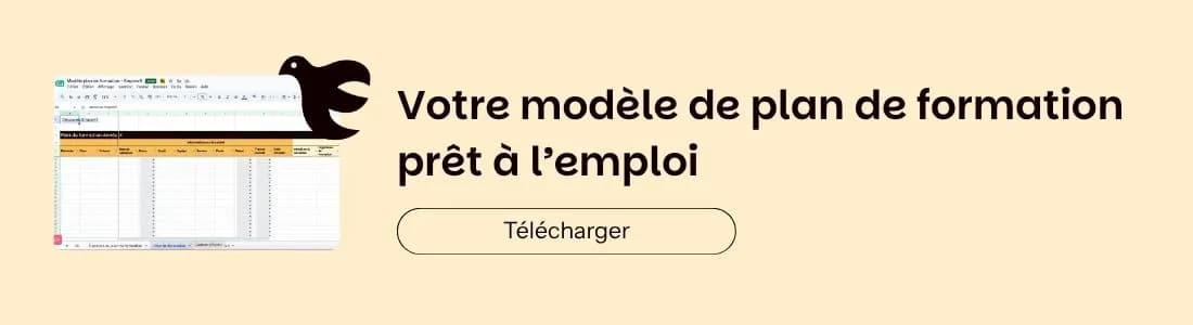 modèle de plan de formation à télécharger gratuitement format .xls